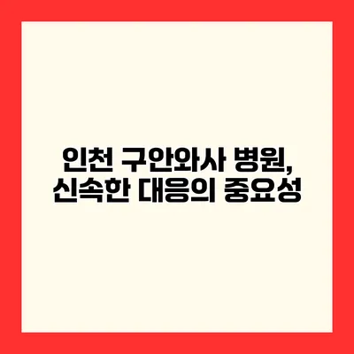 인천 구안와사 병원, 신속한 대응의 중요성