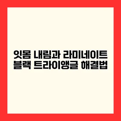 잇몸 내림과 라미네이트 블랙 트라이앵글 해결법