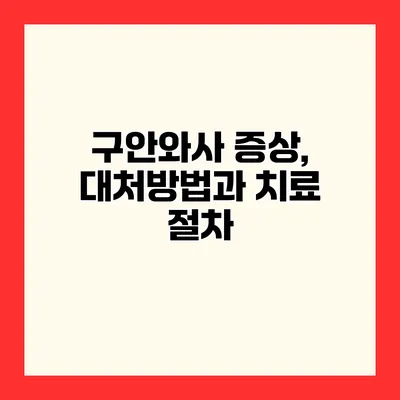 구안와사 증상, 대처방법과 치료 절차
