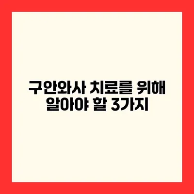 구안와사 치료를 위해 알아야 할 3가지