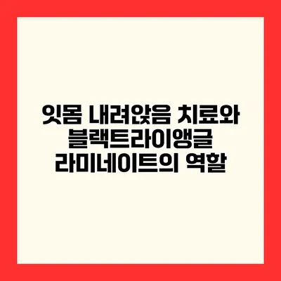 잇몸 내려앉음 치료와 블랙트라이앵글 라미네이트의 역할