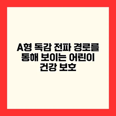 A형 독감 전파 경로를 통해 보이는 어린이 건강 보호