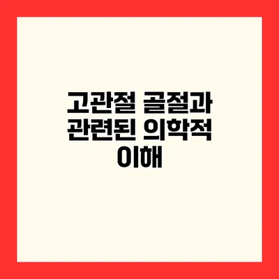고관절 골절과 관련된 의학적 이해