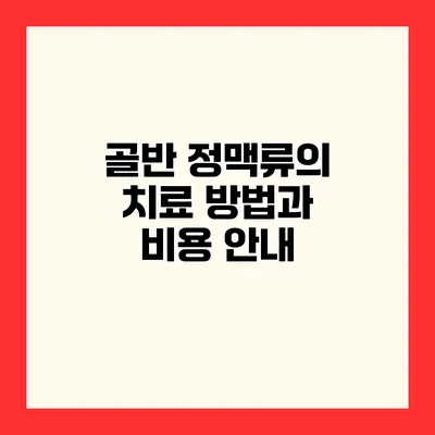 골반 정맥류의 치료 방법과 비용 안내