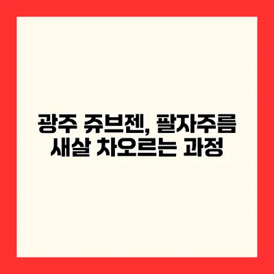 광주 쥬브젠, 팔자주름 새살 차오르는 과정