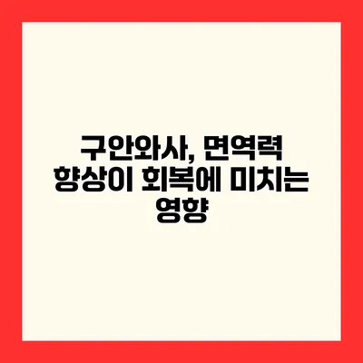 구안와사, 면역력 향상이 회복에 미치는 영향