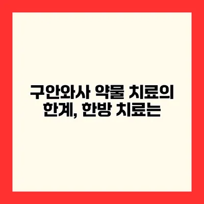 구안와사 약물 치료의 한계, 한방 치료는?