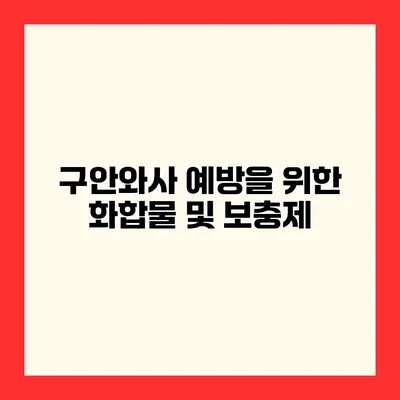 구안와사 예방을 위한 화합물 및 보충제