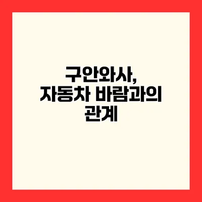 구안와사, 자동차 바람과의 관계