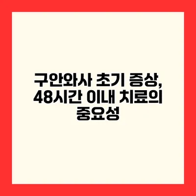 구안와사 초기 증상, 48시간 이내 치료의 중요성