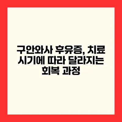 구안와사 후유증, 치료 시기에 따라 달라지는 회복 과정