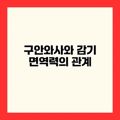 구안와사와 감기 면역력의 관계