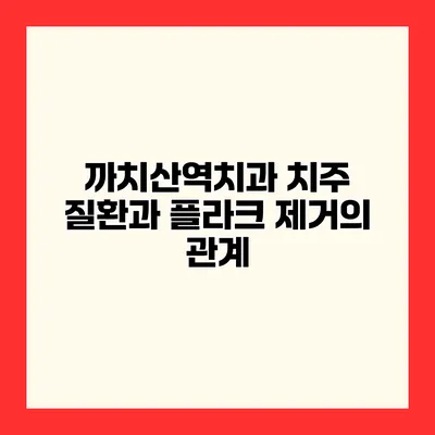 까치산역치과 치주 질환과 플라크 제거의 관계