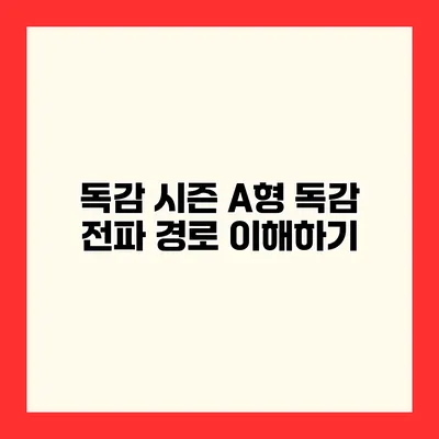 독감 시즌 A형 독감 전파 경로 이해하기