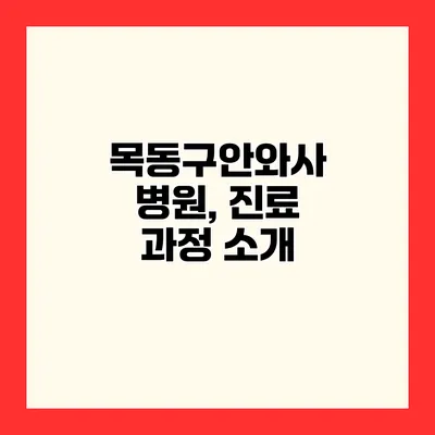 목동구안와사 병원, 진료 과정 소개