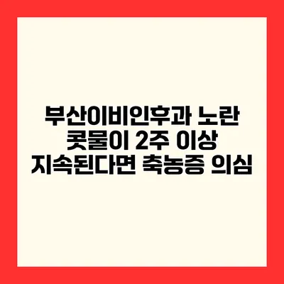 부산이비인후과 노란 콧물이 2주 이상 지속된다면 축농증 의심?