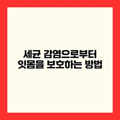 세균 감염으로부터 잇몸을 보호하는 방법