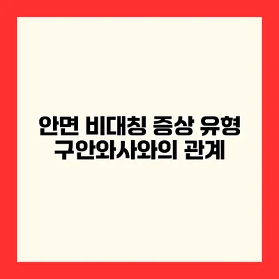 안면 비대칭 증상 유형 구안와사와의 관계
