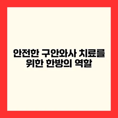 안전한 구안와사 치료를 위한 한방의 역할