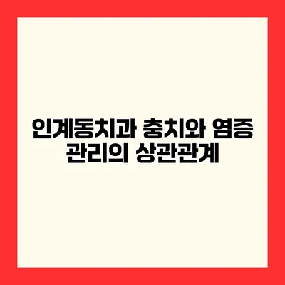 인계동치과 충치와 염증 관리의 상관관계