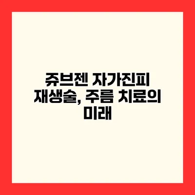 쥬브젠 자가진피 재생술, 주름 치료의 미래